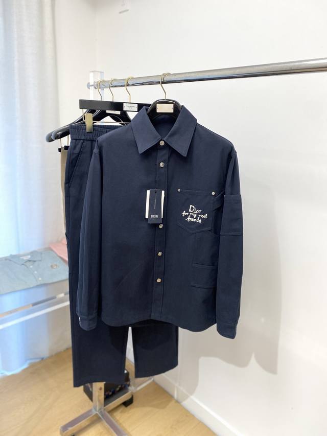 迪奥、2025最新品，时尚休闲套装，顶级原版面料打造，穿着舒适，吸湿性透气性都非常良好，色牢度超高！无论内搭还是外穿都非常出彩码数M-3Xl