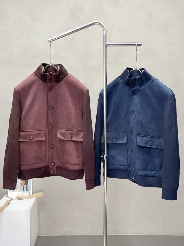 羽绒服-Bc-Brunello Cucineli 布鲁内洛 库奇内利独家专供最新时尚秋冬羽绒夹克 针织拼接设计 内里羽绒内胆保暖舒适 经典设计感与颜值爆棚的外套