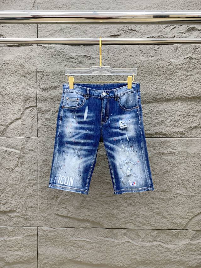 Tb 新品 高端独家发售 25Ss四季款超燃炸街系列之最牛仔短裤 独家隆重推出 原版定制高端品质面料 定制五金版型修身剪裁 面料带弹力 微弹上身舒适度超高 必爆