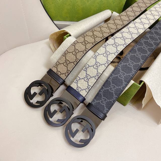 Guccl 古奇 原官单网经典 尺寸38Mm，原单五金扣头，带身采用pvc防水料搭配牛皮底，清晰美观，皮质软，手感舒适，档次高。高清实拍细节质感无可挑剔