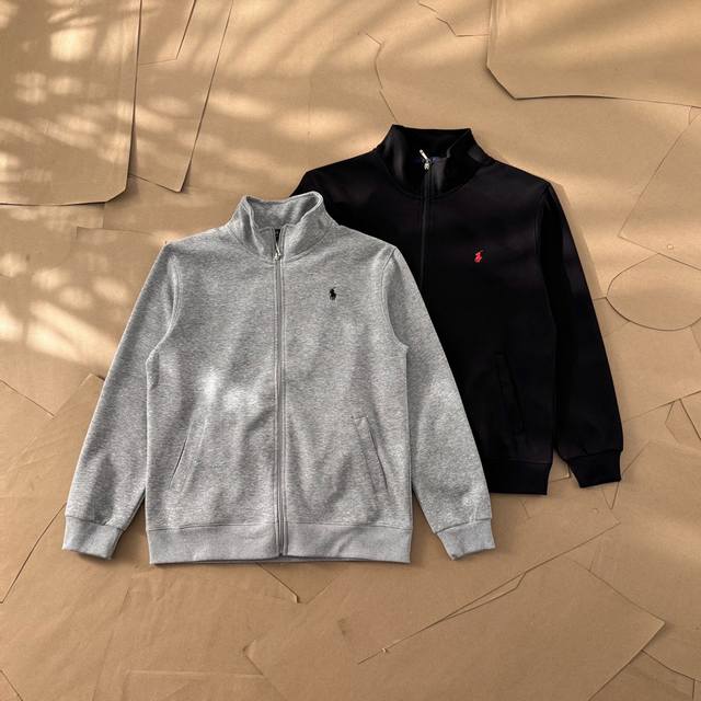 Ralph Lauren 拉夫劳伦 秋冬三色经典战马小标刺绣华棉立领卫衣外套 情侣款 严选好货！线上实体热售爆款！拉夫刺绣休闲外套！最新款双面烧毛平纹布，上身极