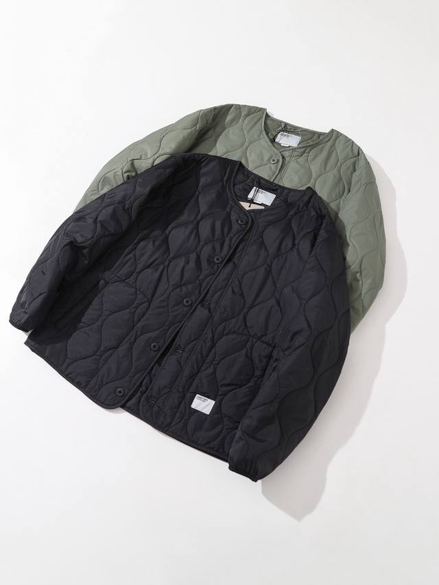 Carhartt新款机行棉服 定织高密聚酯纤维面料 内里填充雪丽暖棉 后背丝网印花 全套辅料细节原版一致 黑色 绿色 宽松版型S-Xl S 胸围124衣长71