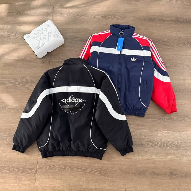 Adidas Originals 蛇年限定 Rs M Ad 复古拉链立领舒适加棉夹克棉服 男女同款 小红书、微博、得物 众多博主种草 Babymonster首尔