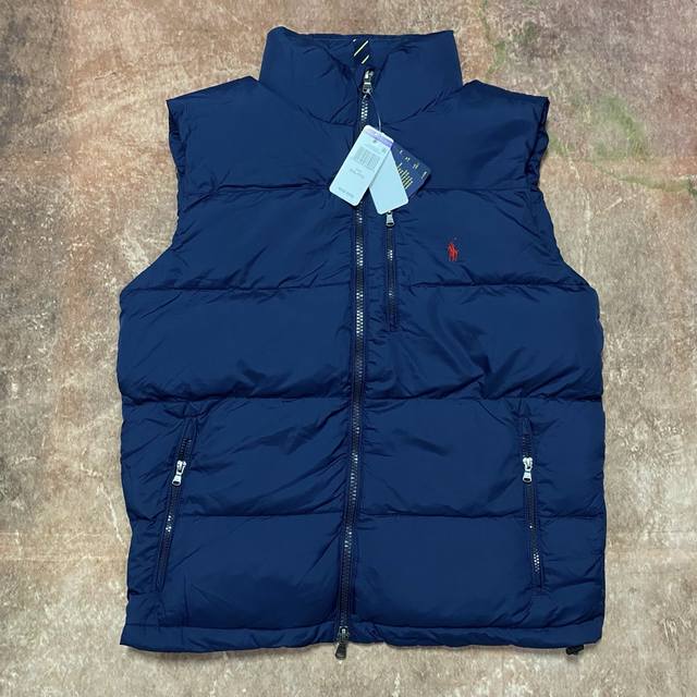 新品上新！ Rah Lauren拉夫刺绣羽绒马甲 顶级版纯羽绒 百分百纯羽绒，经典常青款，明星网红同款御寒神器，打造，从面料、填充物到辅料工艺，全方位对标原版品