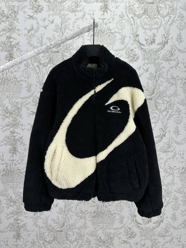 巴黎 25Ss新款冬季系列 立领长袖上衣绒感外套 常规版型 男款高版本 码数：S.M.L.Xl.