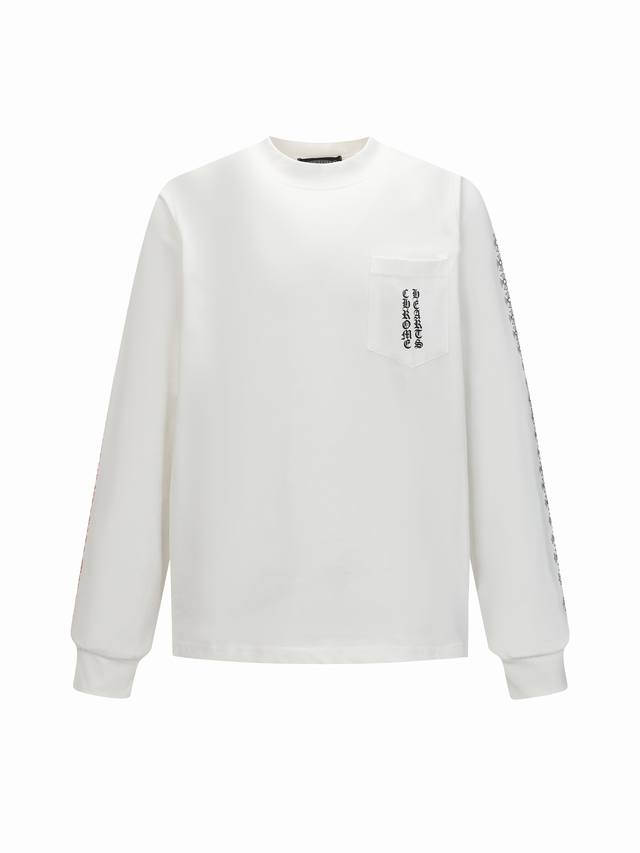 Come Hearts 克罗心限定卷轴圆领印花长袖 秋冬王炸整体上身特彰显时尚和个性，情侣一起穿更是炸街王牌推荐T恤 颜色：黑色 白色 尺码：Xs-L