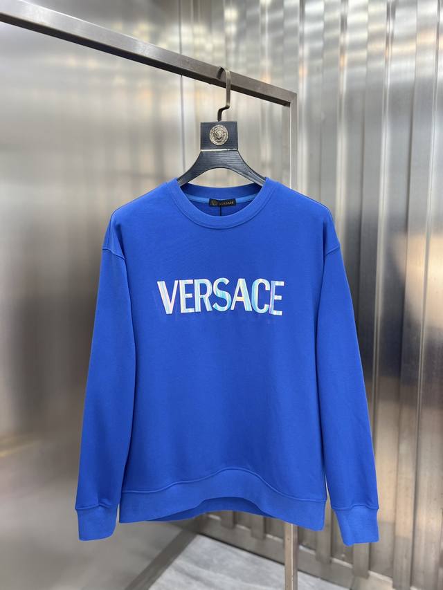Versace 范思哲 2025秋冬新品 三标齐全 胸前立体亮片炫彩工艺 380G情侣款圆领纯棉卫衣 好货不用过多介绍 看细节 专柜码数 M-Xxxl 175