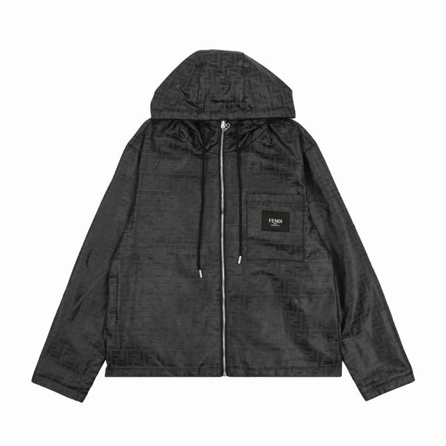 Fendi 芬迪 老花Ff满印风衣拉链外套 Size：Xs-L