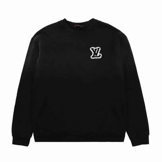 Louis Vuitton 路易威登 水洗植绒字母圆领卫衣 Size：Xs-L