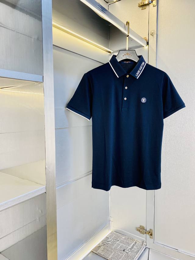 可穿210斤胖子福音 路易威登Lv 原单品质 2025最新款衣服 短袖翻领短袖polo 精选专柜订制顶级朱地丝光棉进口面料 所有细节做工完美1比1复刻 还原正品