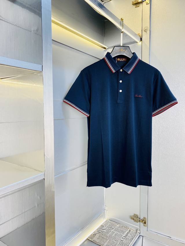 可穿210斤胖子福音 诺悠翩雅Lp 原单品质 2025最新款衣服 短袖翻领短袖polo衫 精选专柜订制顶级朱地丝光棉进口面料 所有细节做工完美1比1复刻 还原正