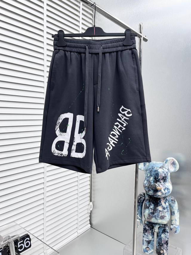 Balenciaga* 2025夏季新款短裤，品牌全新推出发售，选用进口原单面料，高端品质，精细做工，穿着休闲时尚、潮男必入单品 码数:M-3Xl