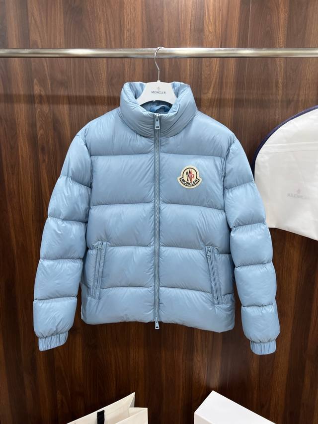 独家顶级版本 鹅绒 鹅绒 鹅绒 Moncler Citala 大标情侣款立领羽绒服 颜色 天蓝色 尺码 M-3Xl