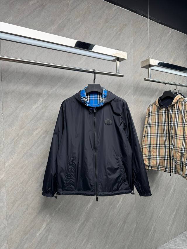 全网顶级版本 穿搭分享 实拍新款巴宝莉双面连帽外套