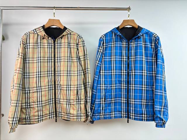 Bbr 23Fw 经典格纹双面拉链外套 M-3Xl