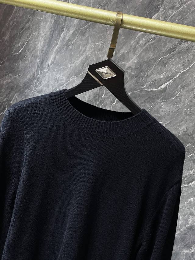 8142＃ 上新 Chrome Hearts 秋冬毛衣系列 后背立体提花袖口贴皮开口工艺 精选优质羊毛混纺针织面料 非市面普通版本 推荐颜色：黑色 灰色 白色