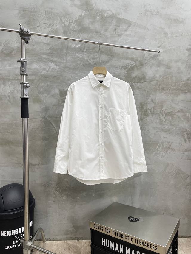 款号#608 巴黎世家 Balenciaga Blcg 25Ss 模糊可乐印花长袖衬衫 正确版本 随意对比 80支平纹进口澳棉高密府绸面料 进口环保胶浆丝网印花