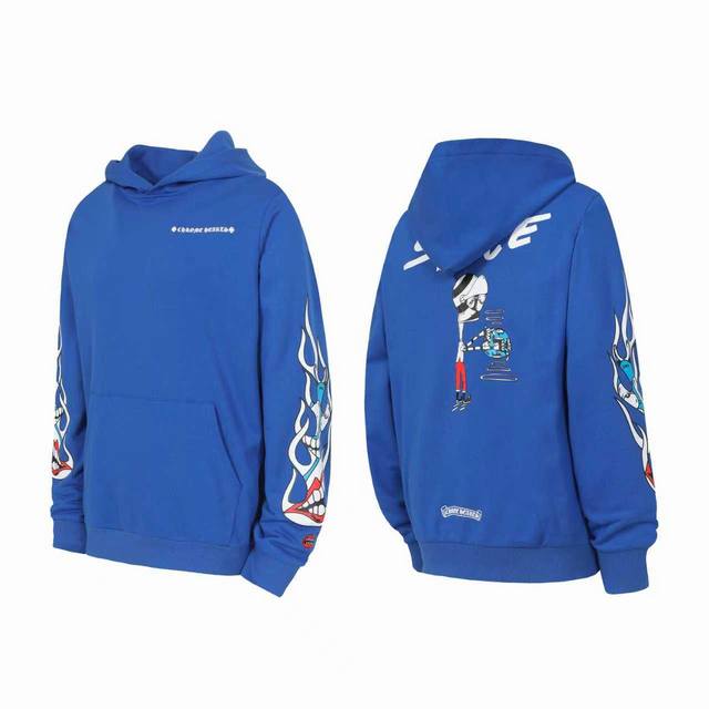 Ke3104 Chrome Hearts Ch 克罗心涂鸦恶搞印花连帽卫衣帽衫 定织定染无色差 无论面料还是做工细节 碾压市面普通版本 五金拉链辅料均为定制 细