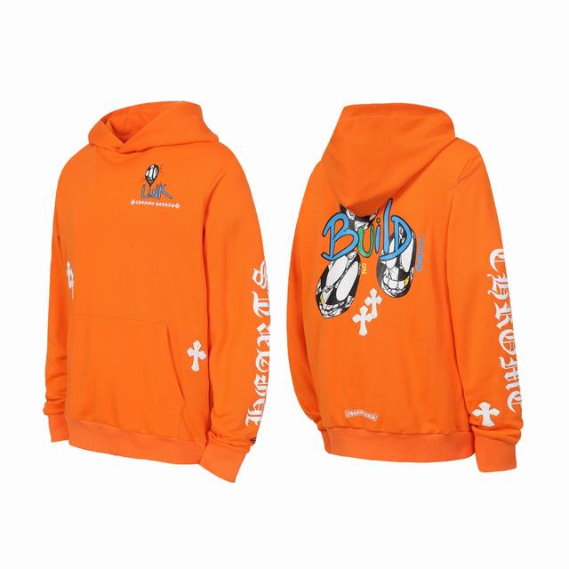 Ke3113 Chrome Hearts Ch 克罗心涂鸦恶搞印花连帽卫衣帽衫 定织定染无色差 无论面料还是做工细节 碾压市面普通版本 五金拉链辅料均为定制 细