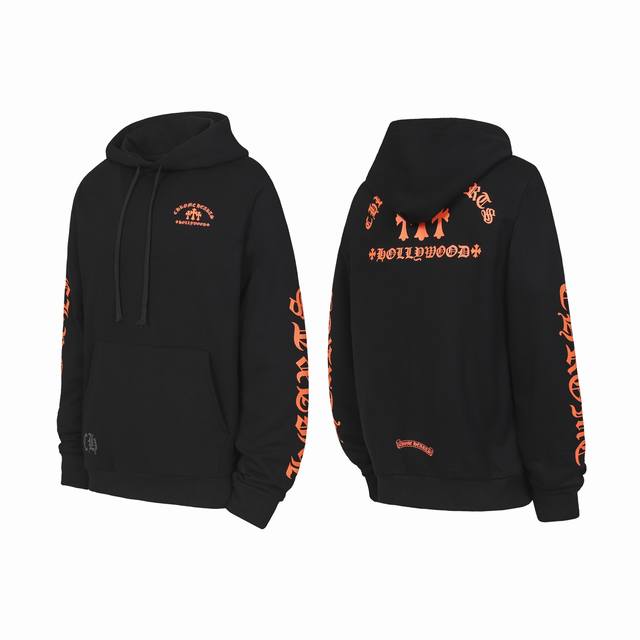 Ke3118 Chrome Hearts Ch 克罗心嘴唇马蹄梵文印花连帽卫衣帽衫 定织定染无色差 无论面料还是做工细节 碾压市面普通版本 五金拉链辅料均为定制