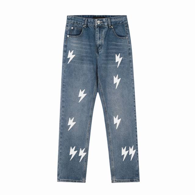 S08 # Amexnocap经典闪电贴皮情侣款冰蓝水洗做旧牛仔裤 唯一正确版本 区别市场通货 Vintage Levis的经典底板 不同水洗质感的款式，性价比