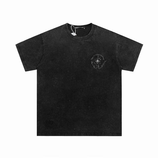 Ke260 Chrome Hearts Ch 克罗心重工绣花短袖背后重工贴布立体短袖 正确配置 市场最高版本 2025克罗心正品包装 原版开模 定制五金 辅料