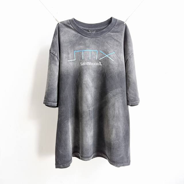 Cts-124款 鹿晗 爱德华兹同款 Saint X Sony ps5 恶搞索尼限定 洗后260G重磅纯棉面料 复古单缝线天地针工艺+重磅喷马骝酵磨洗水+手工破