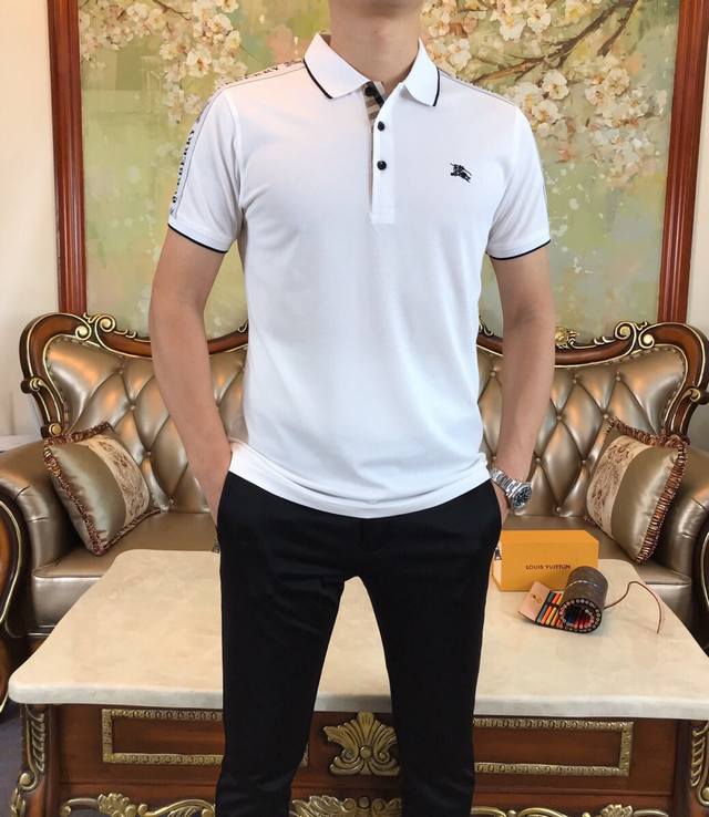 巴Bao莉 夏最新款，专柜爆款推荐，纯棉面料！丝滑透气！款式百搭，面料手感极佳，车工走线整齐、做工无可挑剔，上身超级帅气！48-56 M-3Xl 最大穿190斤