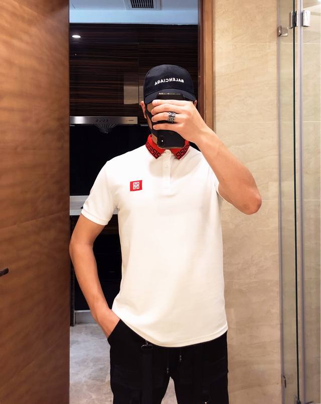 Givenchy 纪梵希原单版本 polo衫短袖，小Logo贴标印花， 最新发售爆款短袖进口珠地棉面料，遵循原版开发版型一致码数:M-3Xl