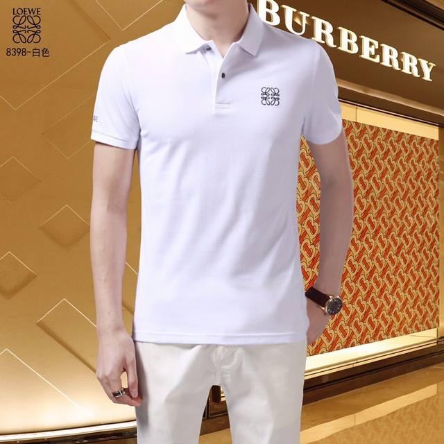 现货，可帮一件代发罗意威 尺码：M-3Xl 介绍： 春夏新款原单男士走秀款翻领T恤