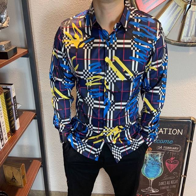 店主推荐！专柜品质！ 巴宝莉 2670官网最新款男士长袖衬衫 高端丝光棉 顶级双丝光衬衫全球顶级男装完美复刻简约时尚从容百搭大气优雅极度舒适体验极品丝光棉所有衬