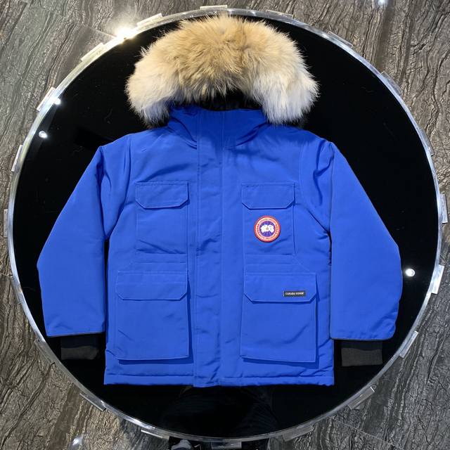 Canada Gooes 08童装款 : 天蓝色 男女款 高端级: 貉毛 620狼毛 工厂p直供:供应全球代购.微商.实体.天猫.高端档口以及工作室合作，可免费