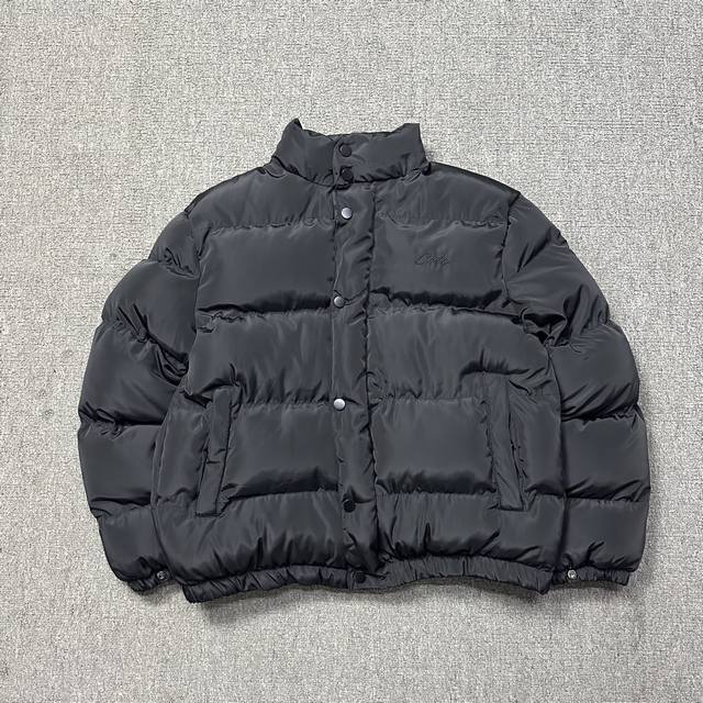 888# Corteiz 长袖棉服 颜色 黑黄 黑黑 绿色 银灰色 码数 S M L Xl