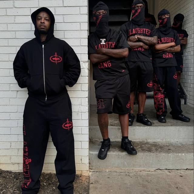 Corteiz 套装裤子659# 黑色 S M L Xl