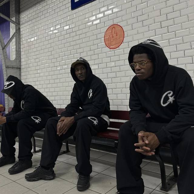 Corteiz贴布绣花套装# 上衣763# p130 裤子663# p120 黑色 S M L Xl