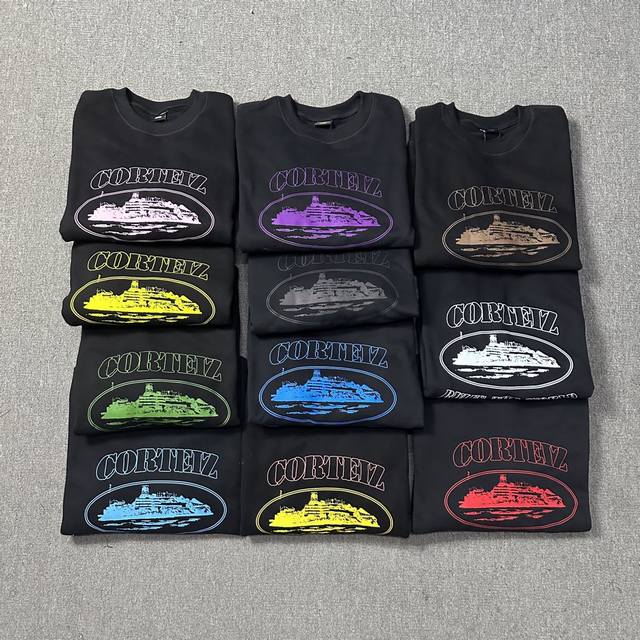 6102# Corteiz 基础款 圆领 精工五线款 十一个配色 S-Xl