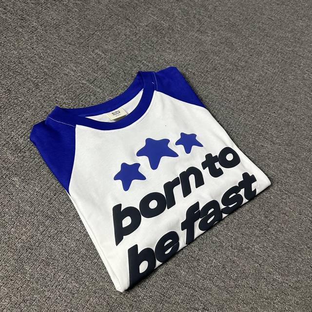 Bp-T119 Broken planet 插肩款情侣款拼色短袖 克莱因蓝拼白 S M L Xl