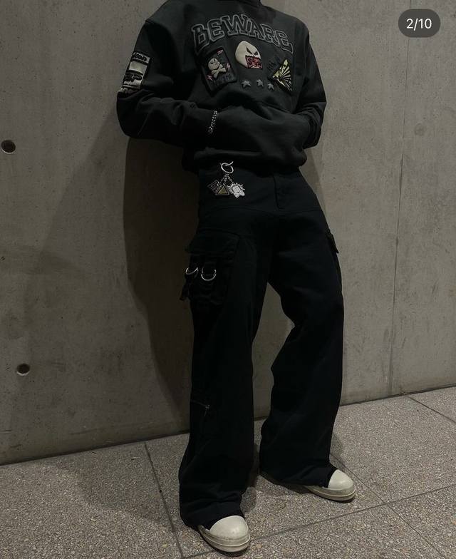 套装#上衣Bp-H p130 #裤子 Bp-p440 p120 定制 黑灰 S~Xl