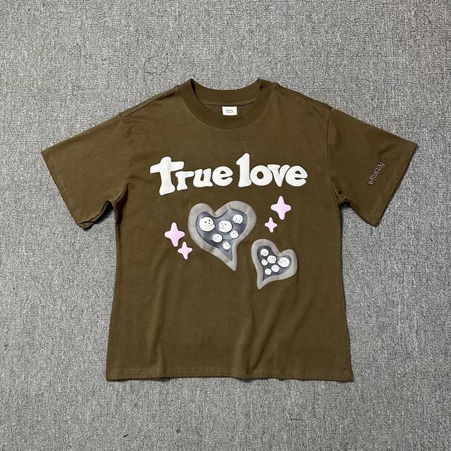 Bp-T129 Broken planet 发泡短袖 定染棕色 S M L Xl