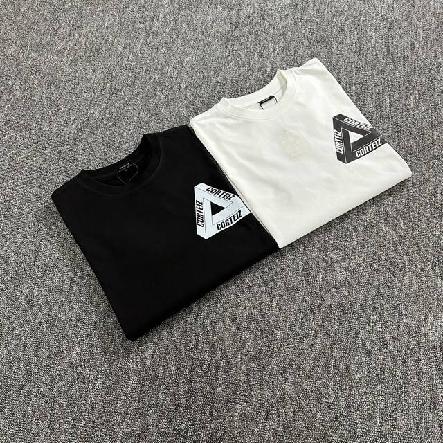 3263# Corteiz 新款短袖同步 黑色 白色 Xs-2Xl