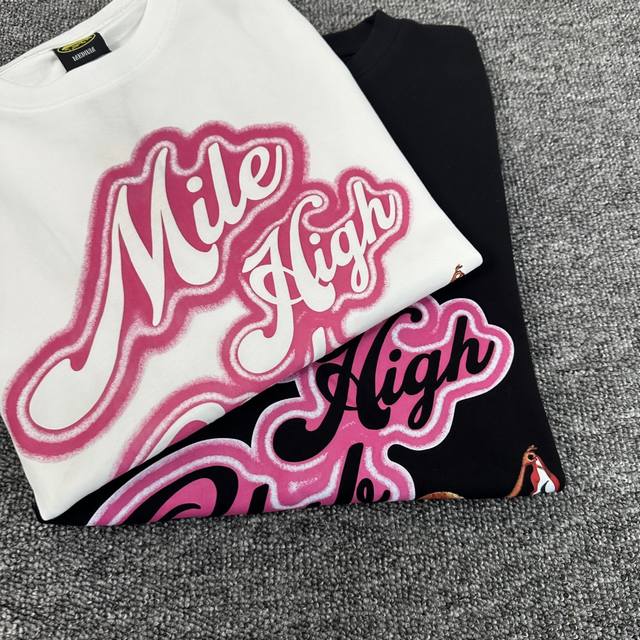 3267#Corteiz Mile Nigh 短袖 黑色 白色 Xs-2Xl