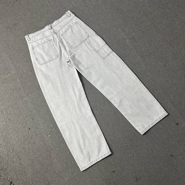 Broken planet 洗水牛仔裤 Bp-J003 # 灰色 S M L Xl