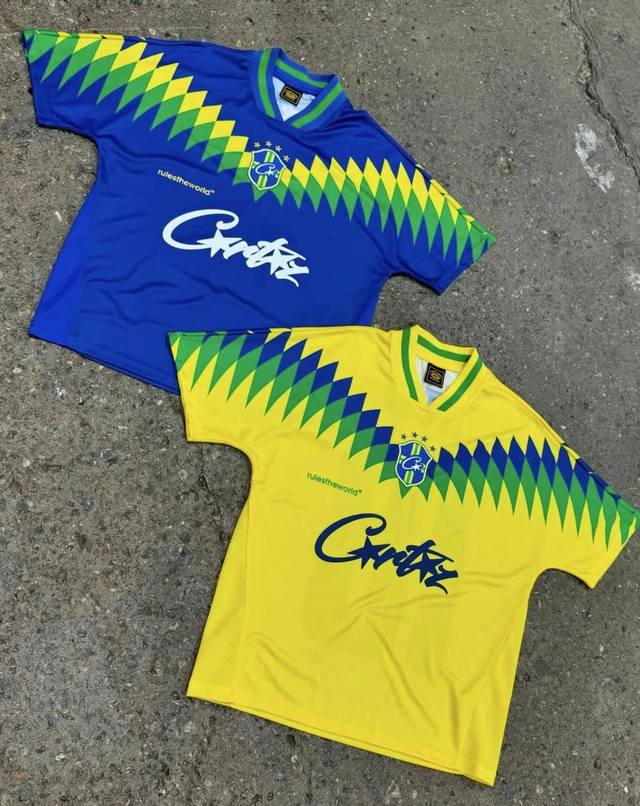 715# Corteiz Soccer Uniform 足球衣 S-Xxl 绿色 彩兰色