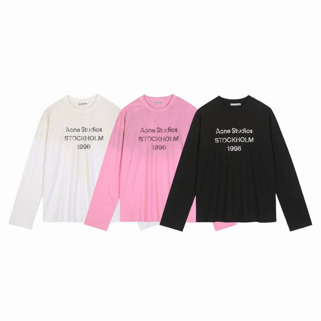 款号Ac01Acne Studio 喷色洗水做旧插手袋连帽卫衣