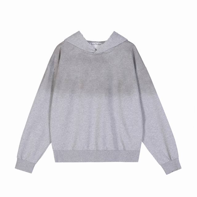 款号Ac14 Acne Studio 喷色洗水做旧连帽卫衣