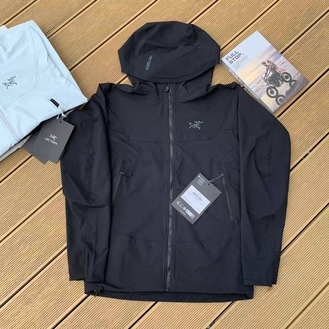 款号:D519 春秋款 黑色实拍图 Arcteryx 始祖鸟 Gamma Lt Hoody男女款轻量保暖防风软壳 四色冲锋衣 顶级品质 纯原版本 对比Zp 全网