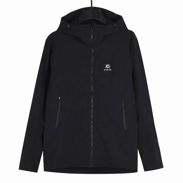 凯乐石Kailas M8 运动户外防风防泼水弹力耐磨徒步连帽软壳夹克 男款
