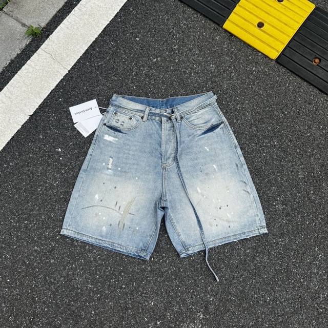 款号363Ac风格平替1981F喷墨涂鸦做旧宽松阔腿休闲牛仔裤3D打印系列的神裤 方便平台定制的磨毛无弹薄款面料 . 尺码：S-Xl