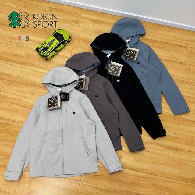 科隆Kolon Sport新款重工热压防水冲锋衣 甄选优质面料，应变户外多变气候，防雨雪，防大风，柔软耐磨，抗撕裂，防水拒油污，持久干爽洁净 科技防水面料，接缝