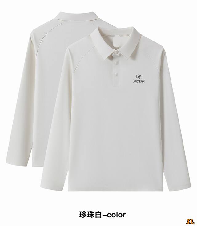 Arc’Teryx始祖鸟 独家实拍上新秋冬季高品质260克重磅长袖T恤polo领插肩袖磨毛打底衫卫衣长袖卫衣，本季主打，货源充足，放心主推，高端品质，经典设计，